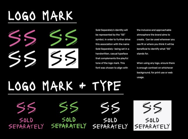 Sold Separately logo guidelines